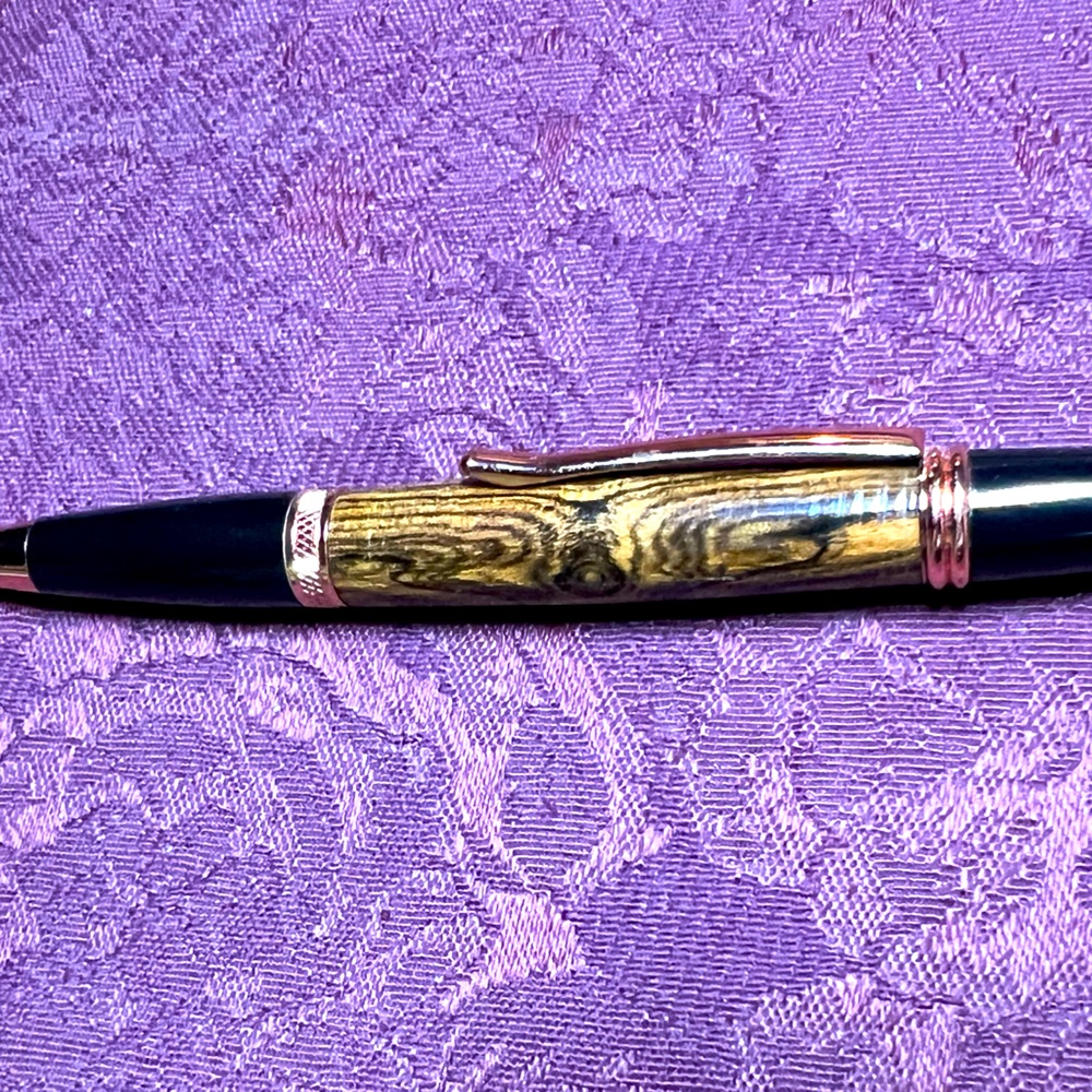 RARE Handcrafted from Bocote Wood with Twist Pen Exotic Wood & Gift ready